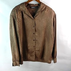 Loubella 18 Mocha Engraved Roses Top Plus